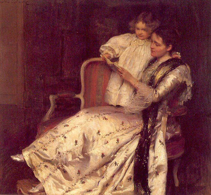 Osborne, Walter Mrs. Noel Guinness and her Daughter, Margaret France oil painting art